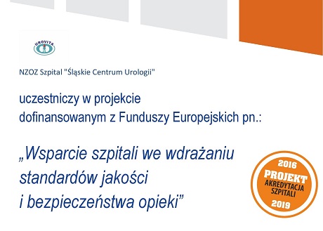 NZOZ Szpital „Śląskie Centrum Urologii” uczestniczy w projekcie dofinansowanym z Funduszy Europejskich